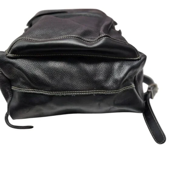 Men's Roots Pebbled Leather Backpack - Picture 4 of 15